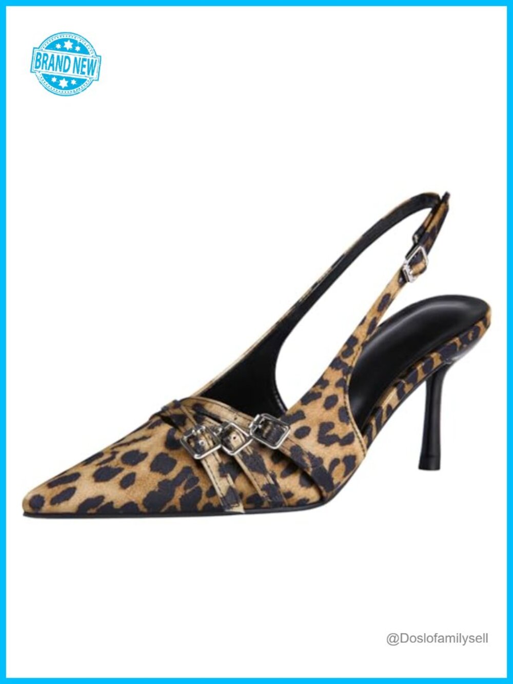 Slingback Stiletto Heels Pointed Toe Slip On Pumps Patent Leather Dress Shoes